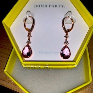 Bomb Party Personal Best Amethyst Earrings